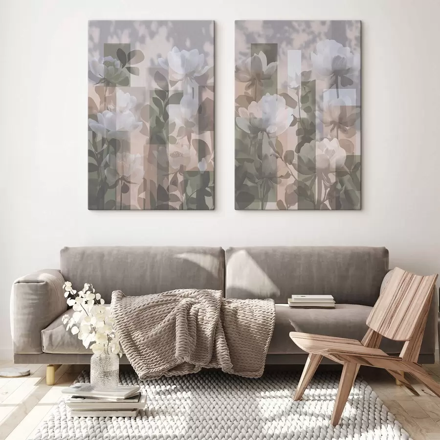 Obraz Abstrakcia s kvetmi m01268