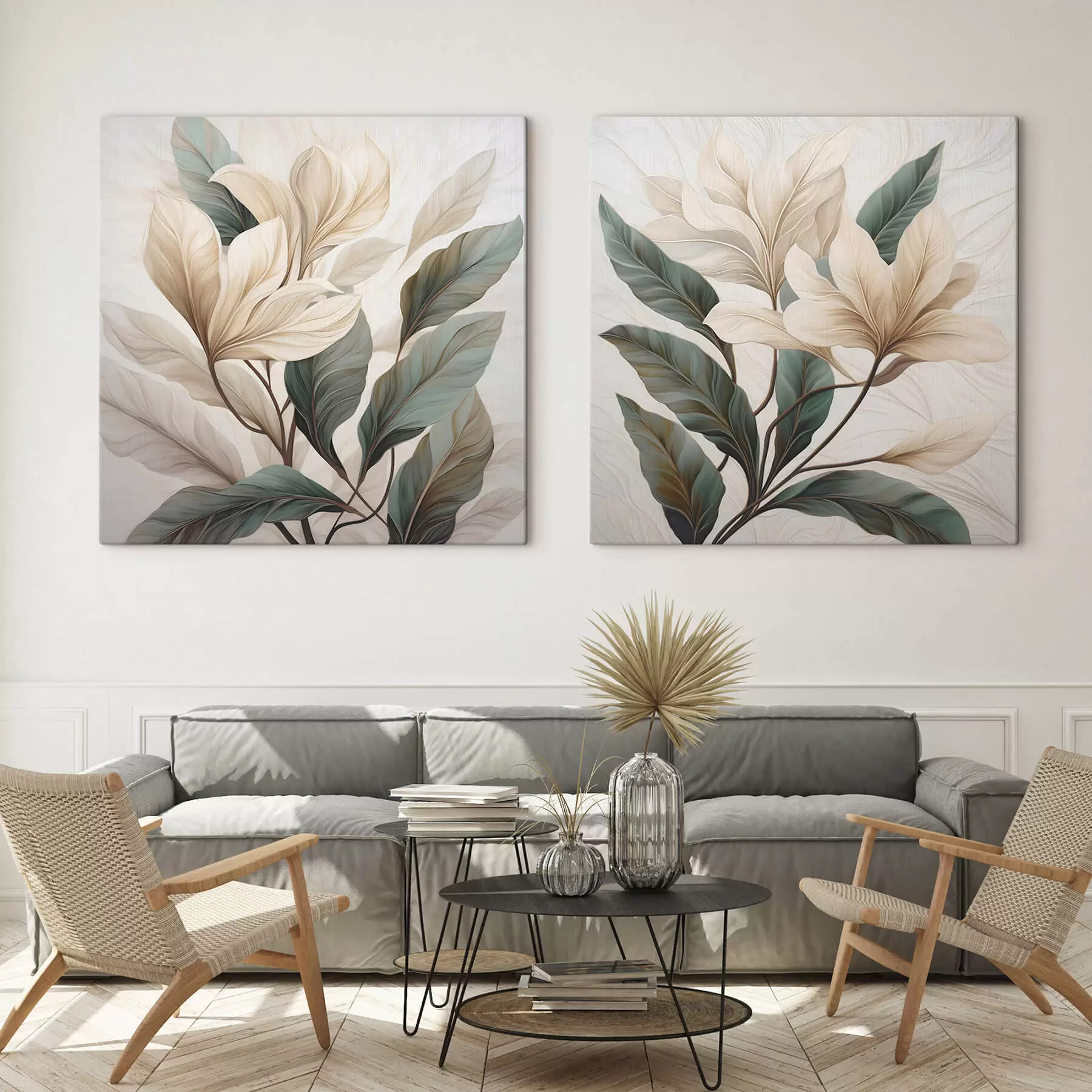 Obraz Kvety s listami m01271