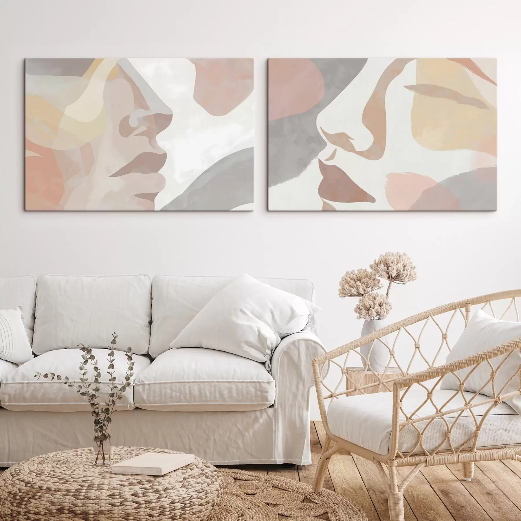 Obraz Abstraktné minimalistické tváre m01275