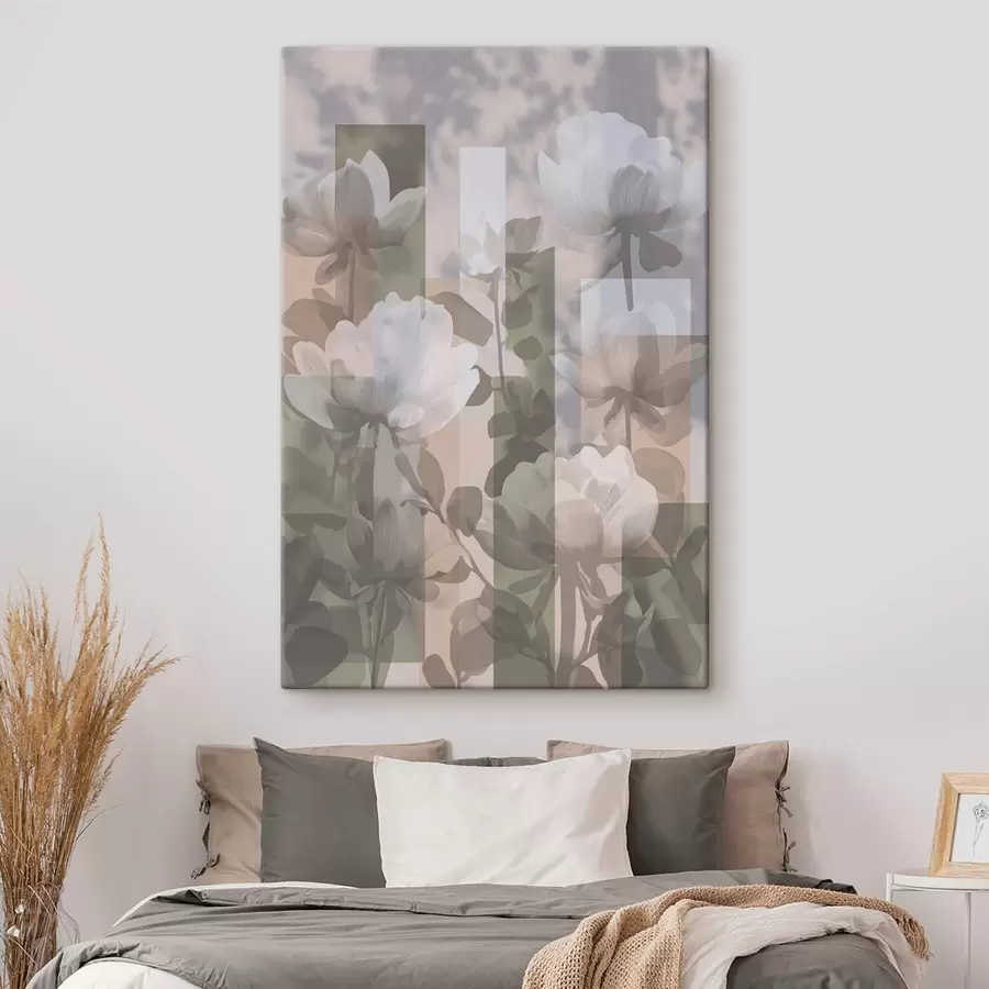 Obraz Abstrakcia s kvetmi s47661
