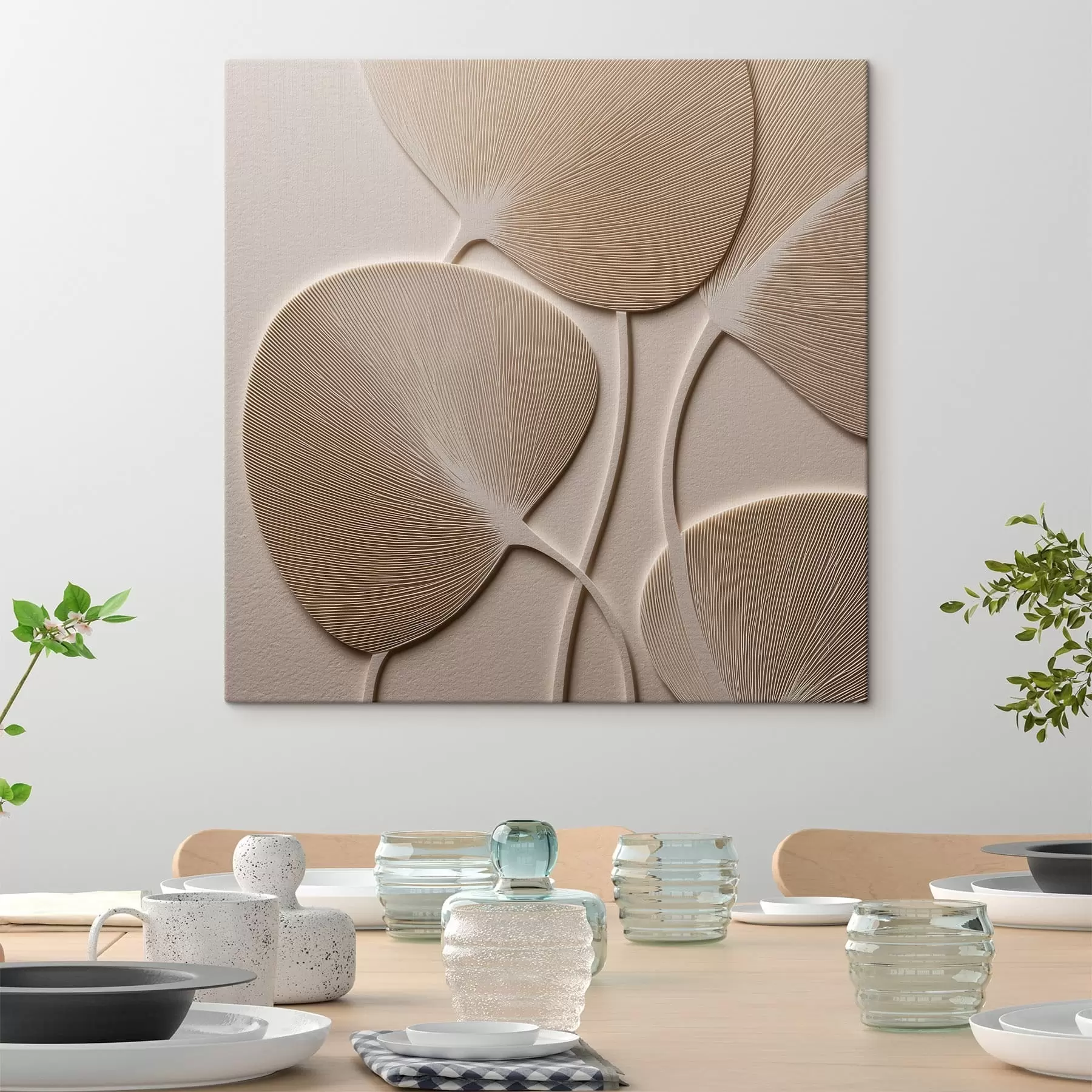 Obraz Abstrakt s listami s47795