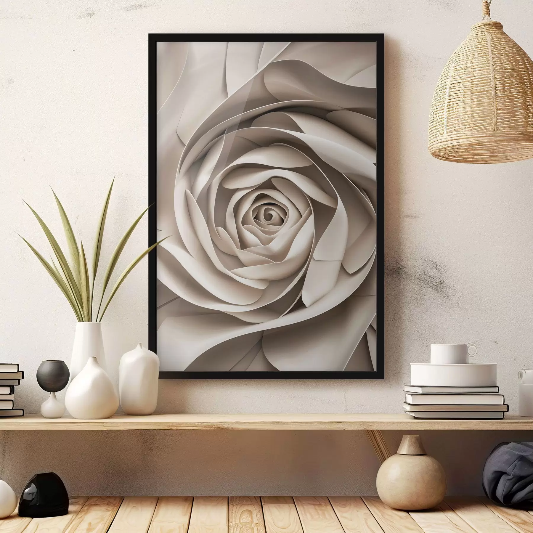 Fototapety Veľká abstraktná ruža f47825