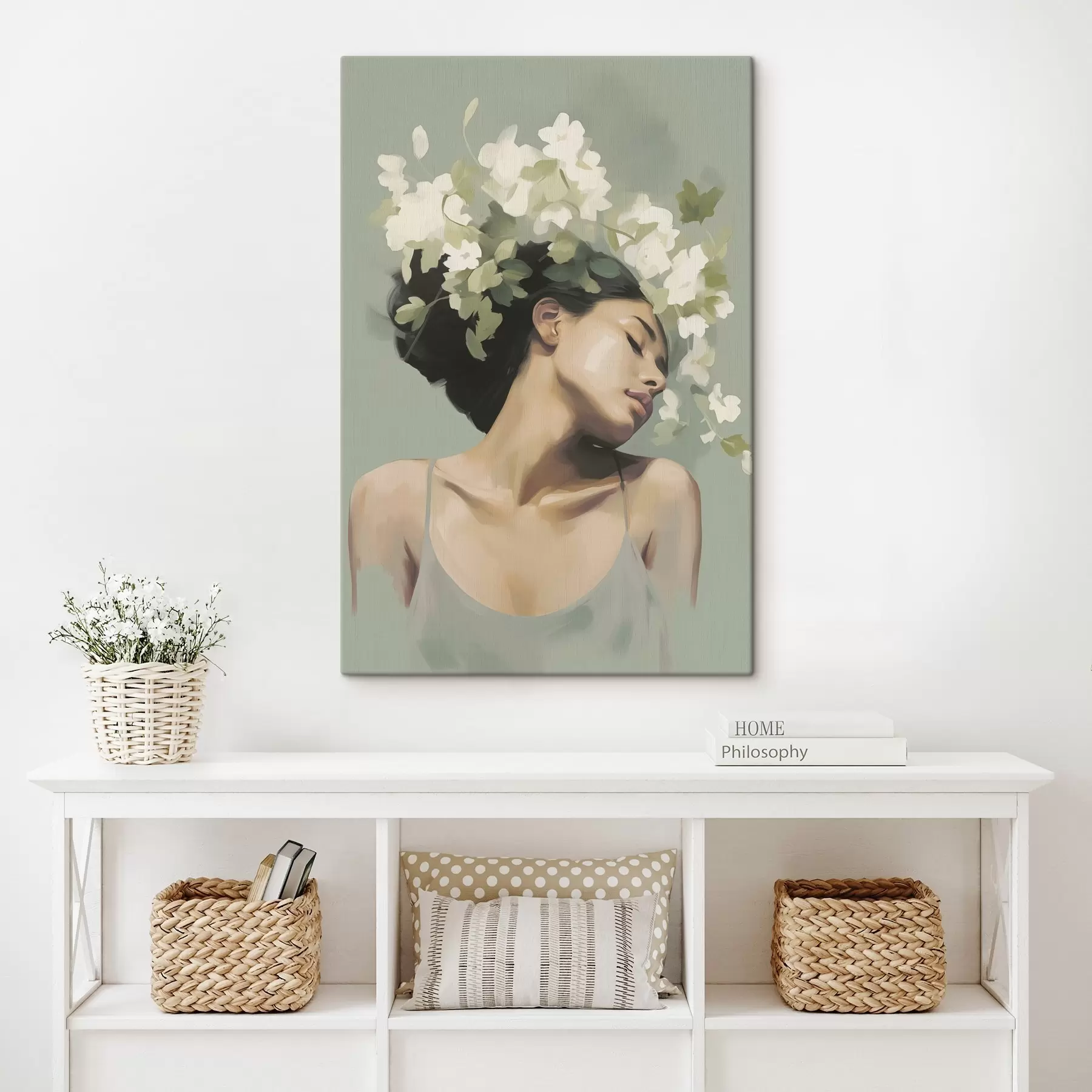 Obraz Dievča v kvietkovom venci s47806