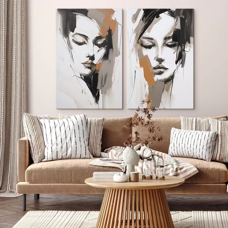 Obraz Abstraktný portrét dievčaťa m30004