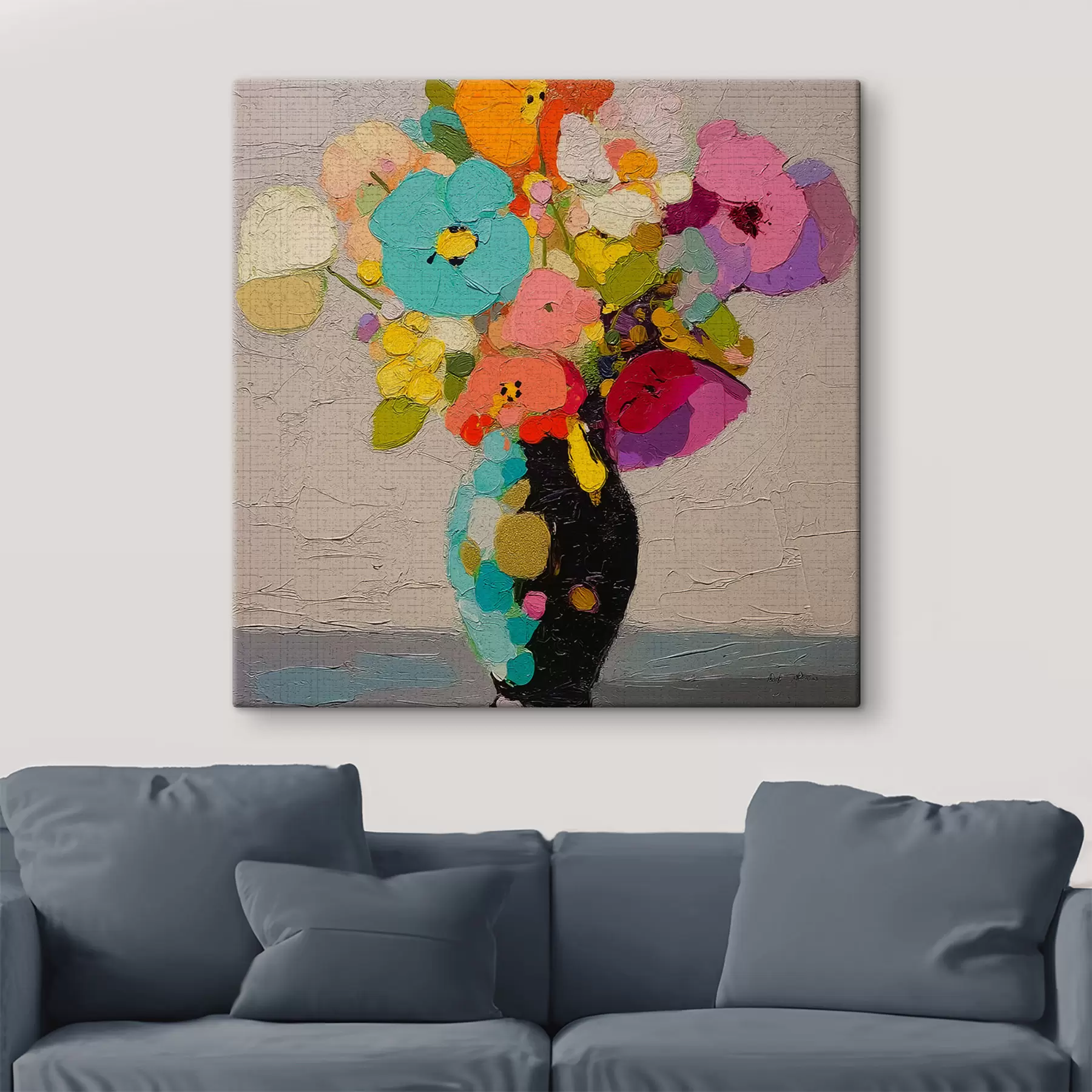 Obraz Kvetinová výzdoba vo váze s47826