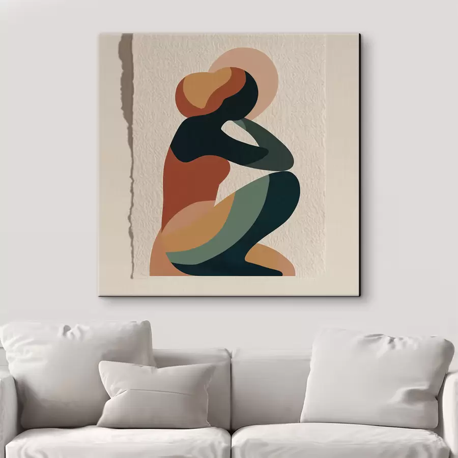 Fototapety Sediaca ľudská postava s47840