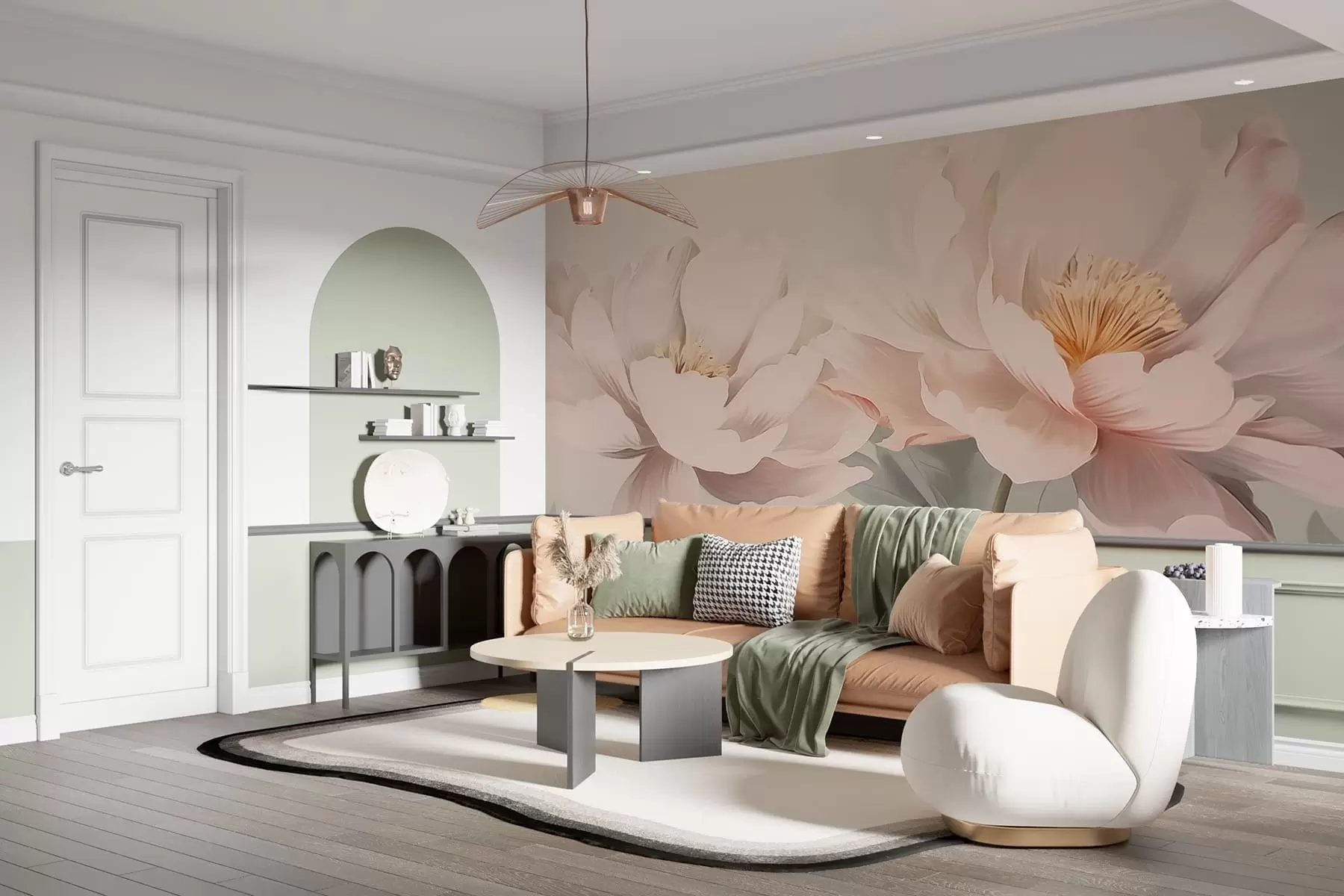 Fototapety Pivonky w05077