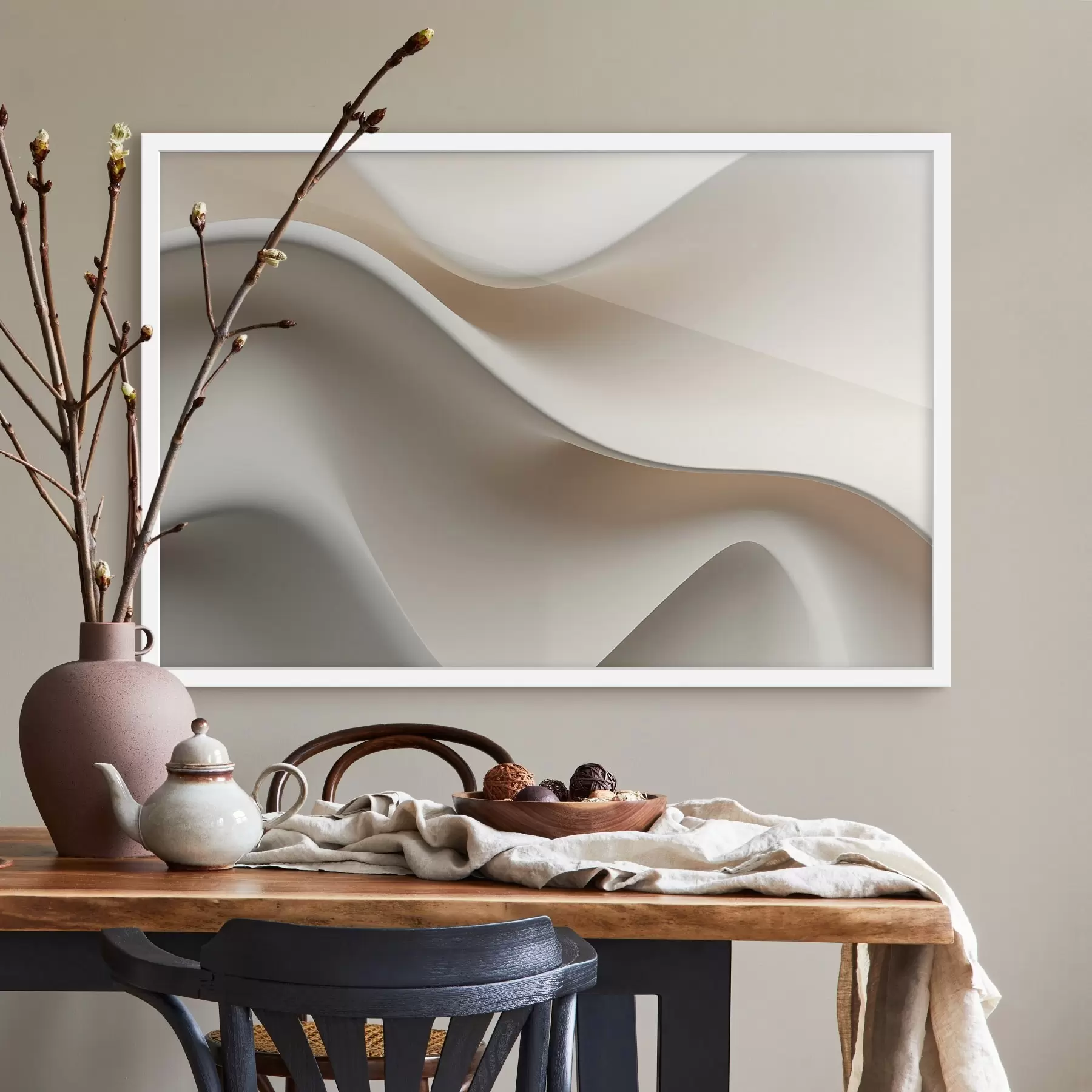 Fototapety Objemové vlny, 3D imitácia f47886