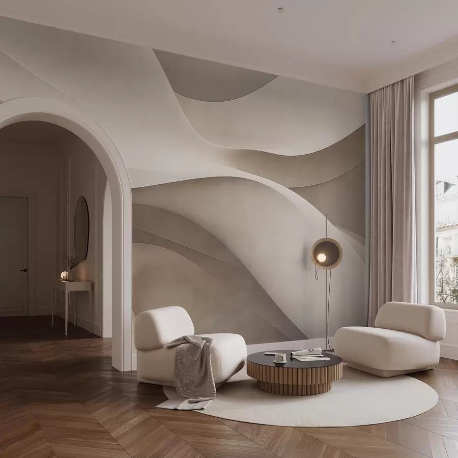 Fototapety Abstraktná stena, vlny w09694