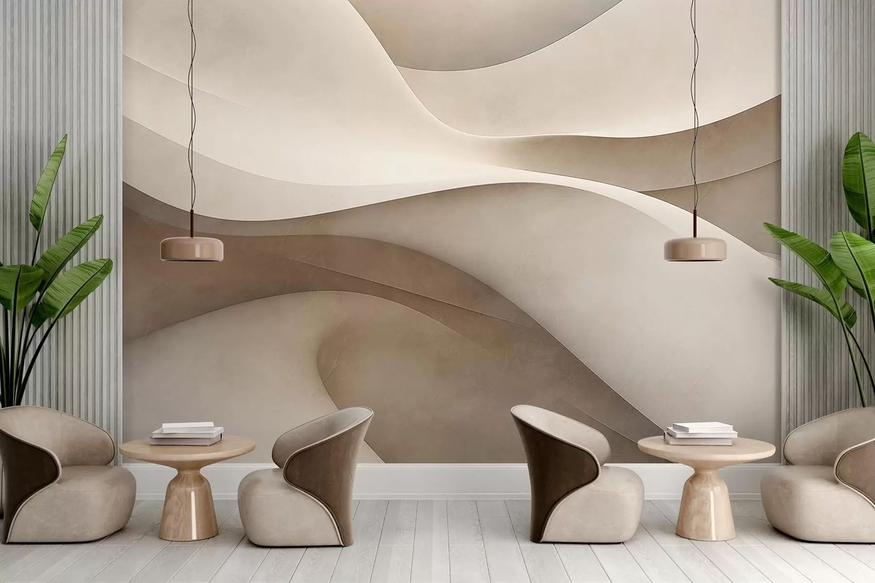 Fototapety Abstraktná stena, vlny w09694