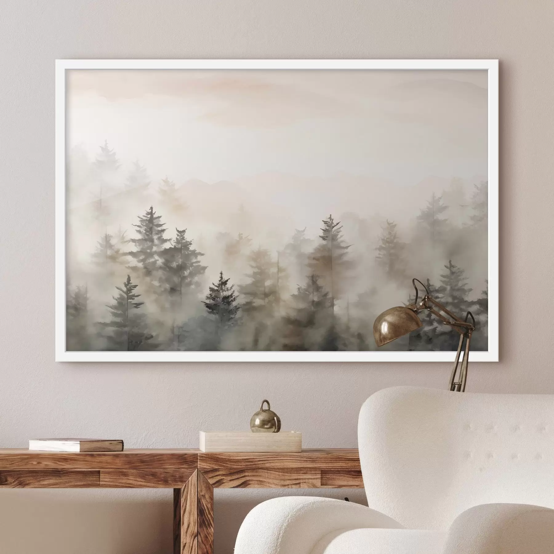 Fototapety Akvarelový les, imitácia f47885