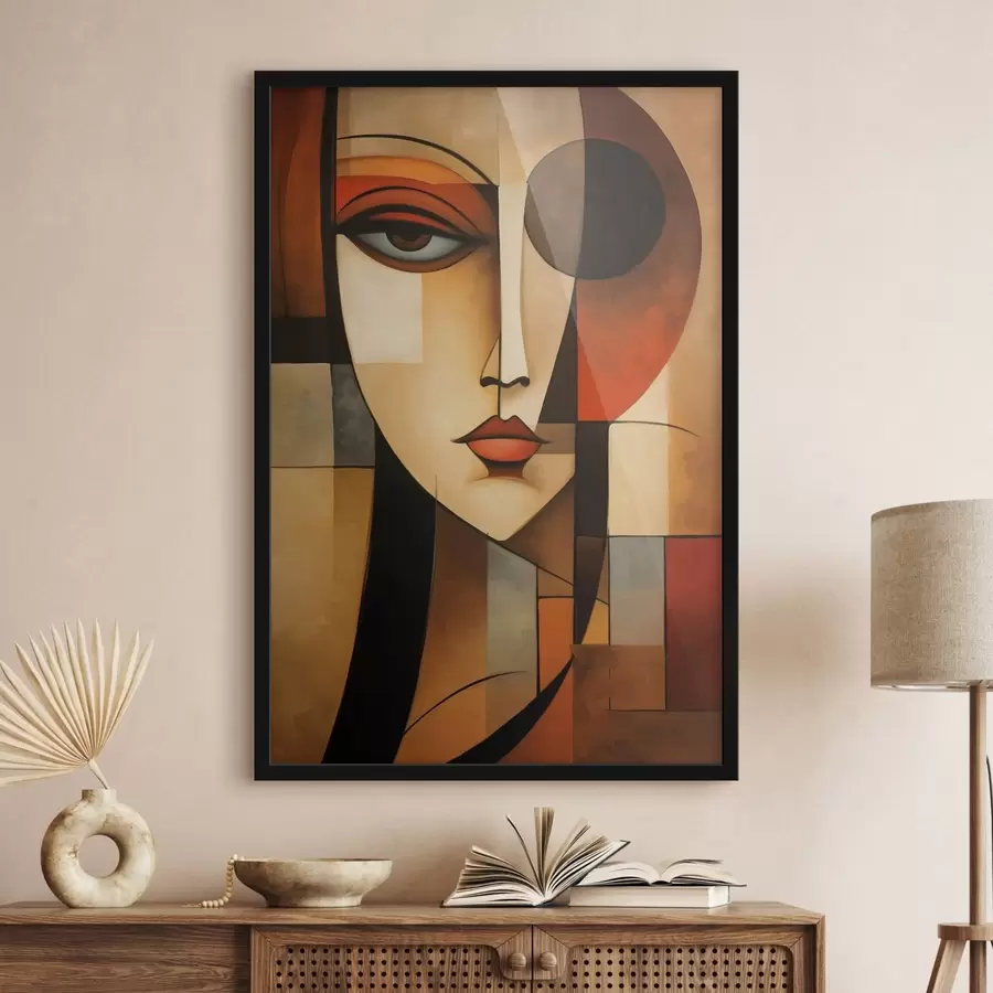 Fototapety Geometrický ženský portrét f47908