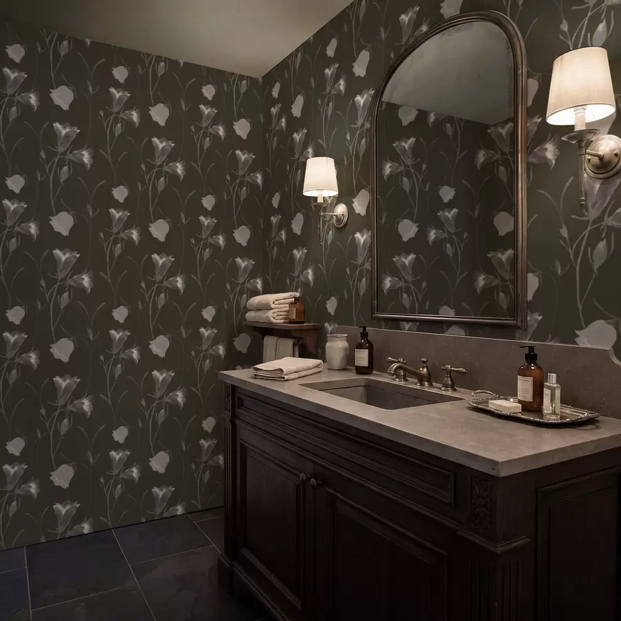 Fototapety Sivé zvončeky na tmavom pozadí a01119v1