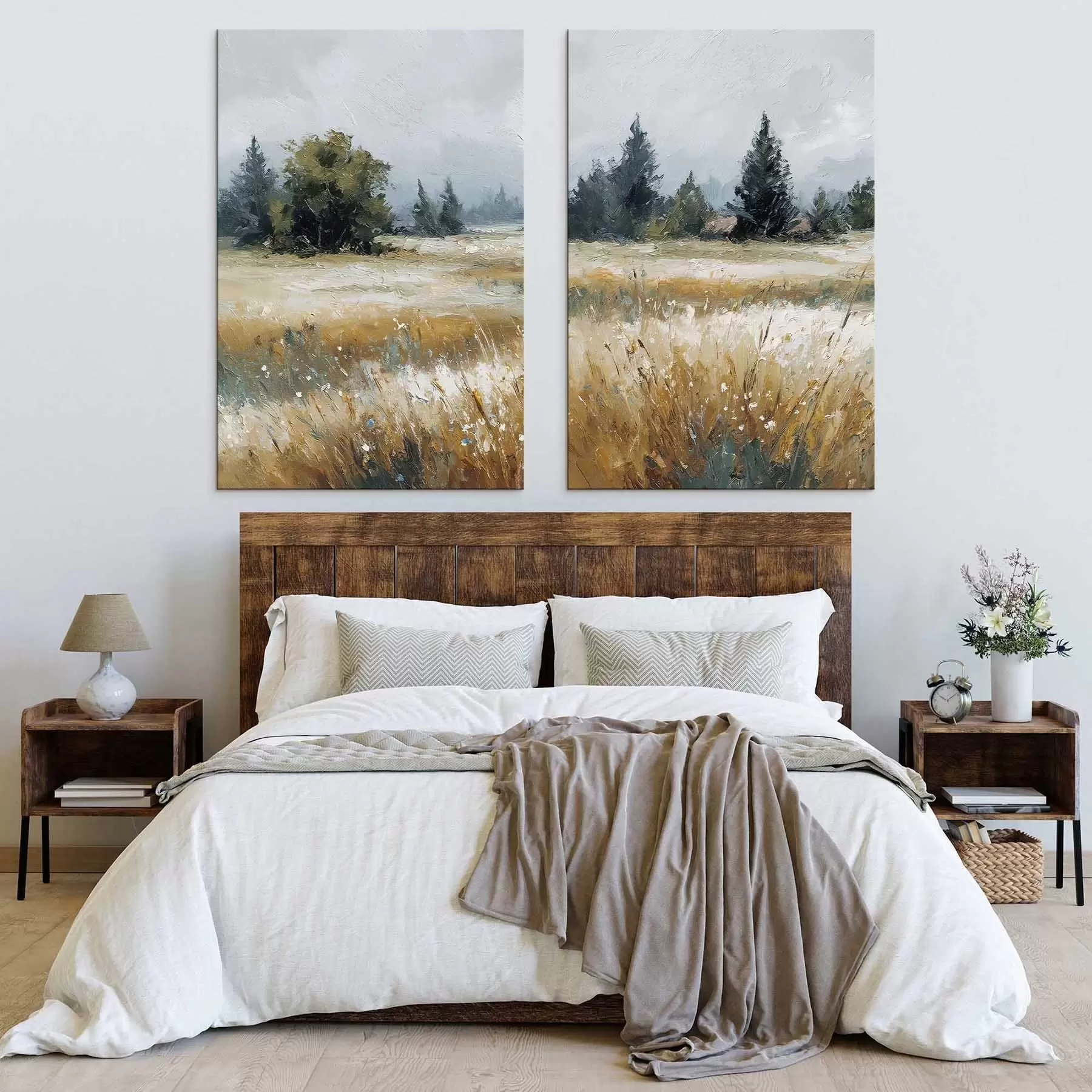 Obraz Poľné rastliny, imitácia olejomaľby m30047