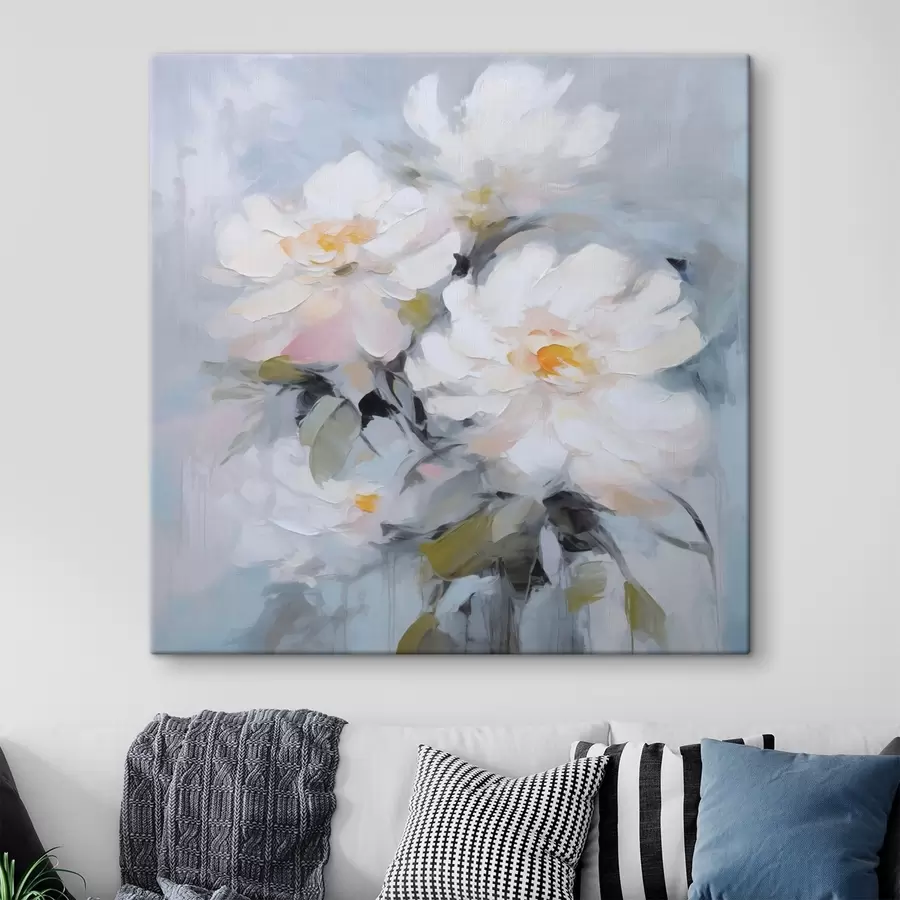 Obraz Kvety imitácia maľby s48047
