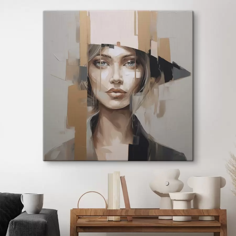 Obraz Abstraktný portrét dievčaťa s48050