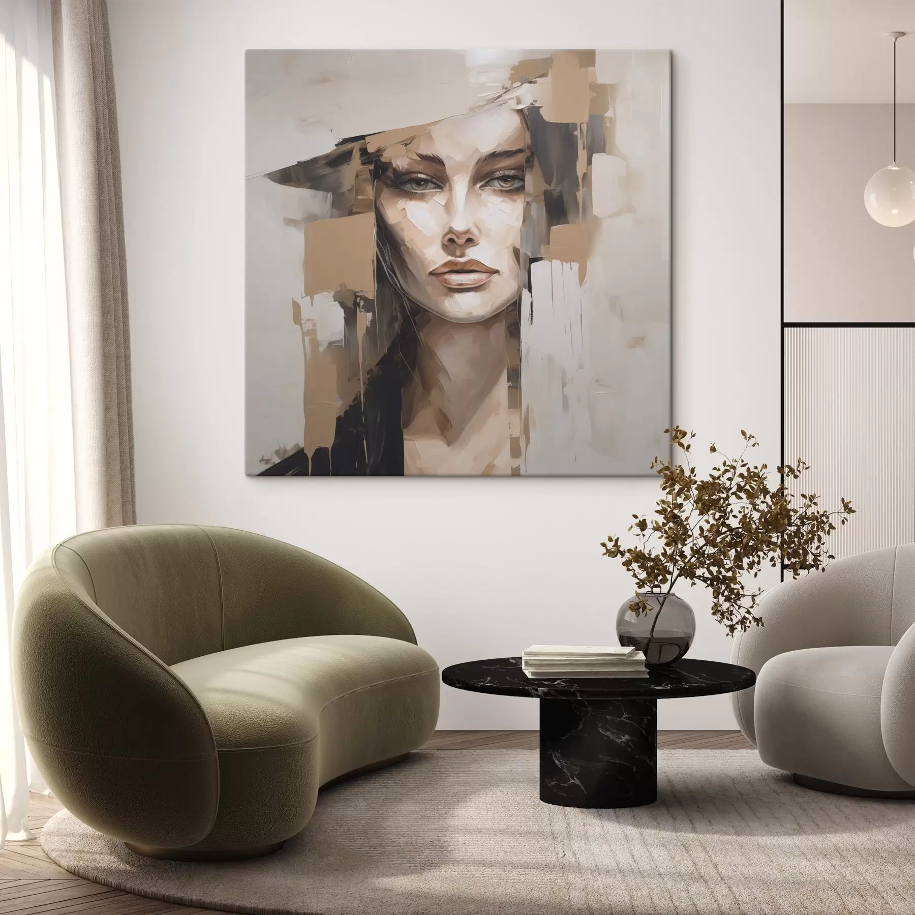 Obraz Abstraktný portrét s48051