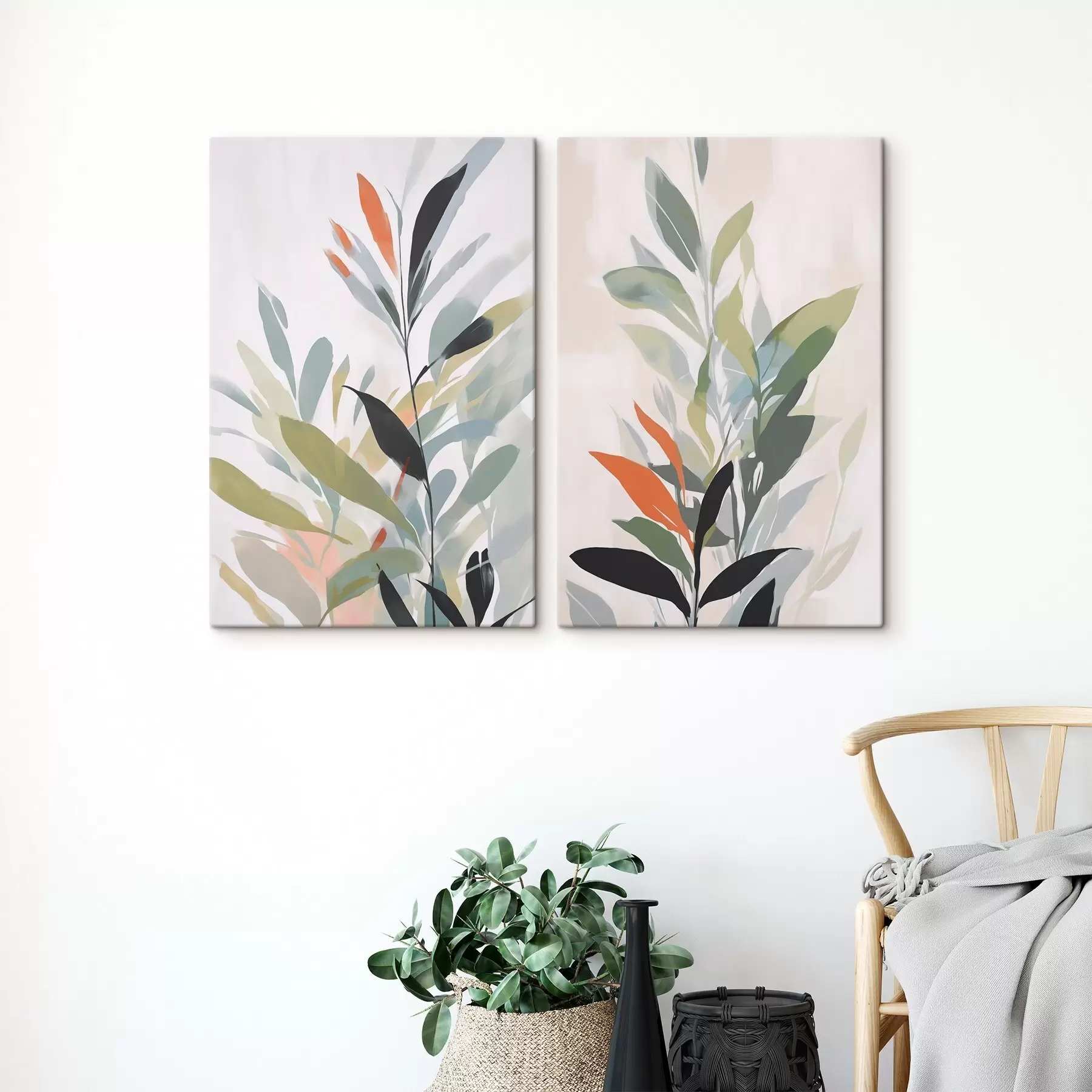 Obraz Napodobňovanie vegetácie v maľbe m30077