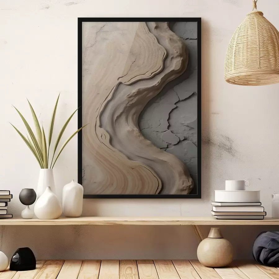 Fototapety Drevo a betón, imitácia f48105