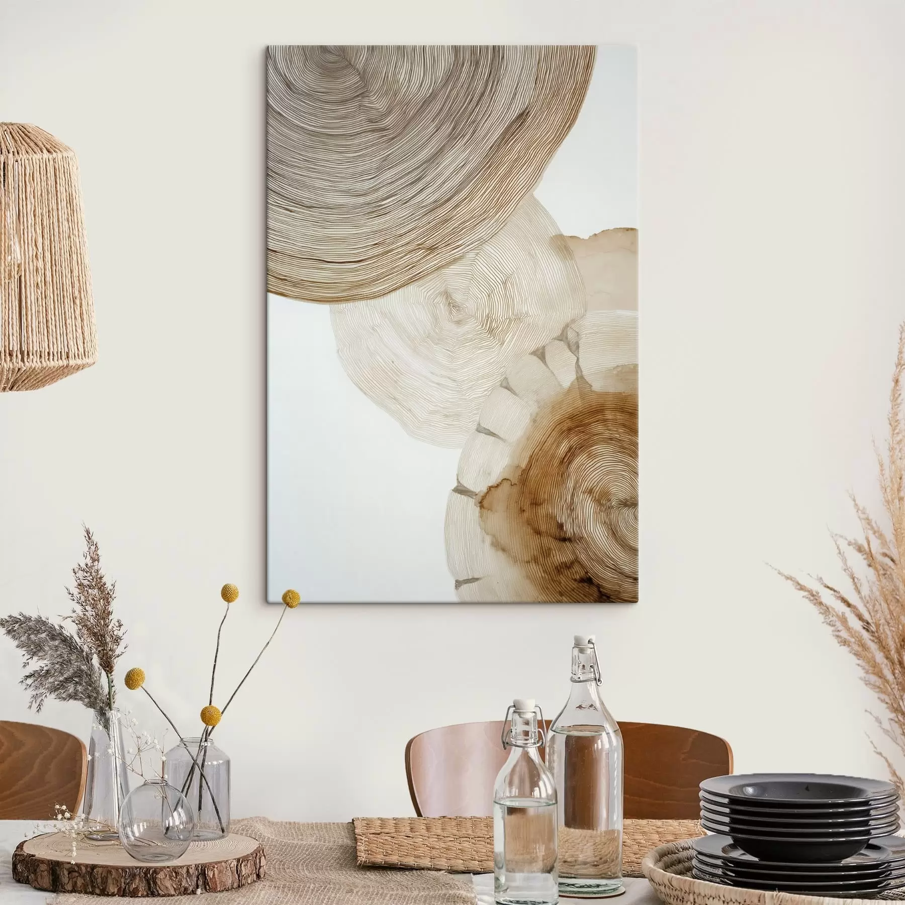 Obraz abstraktné ročné kruhy stromov s47933