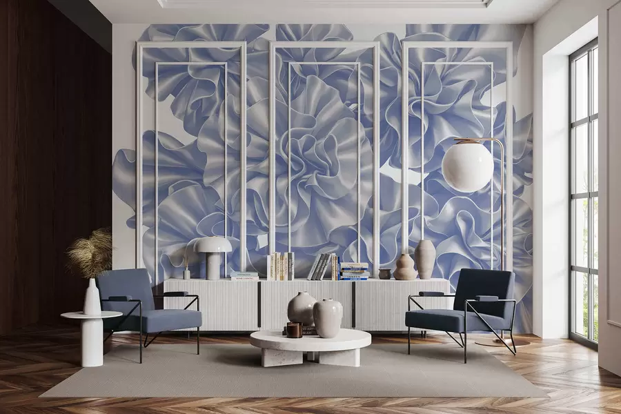 Fototapety Napodobňovanie kvetov zo stúh w05252v1