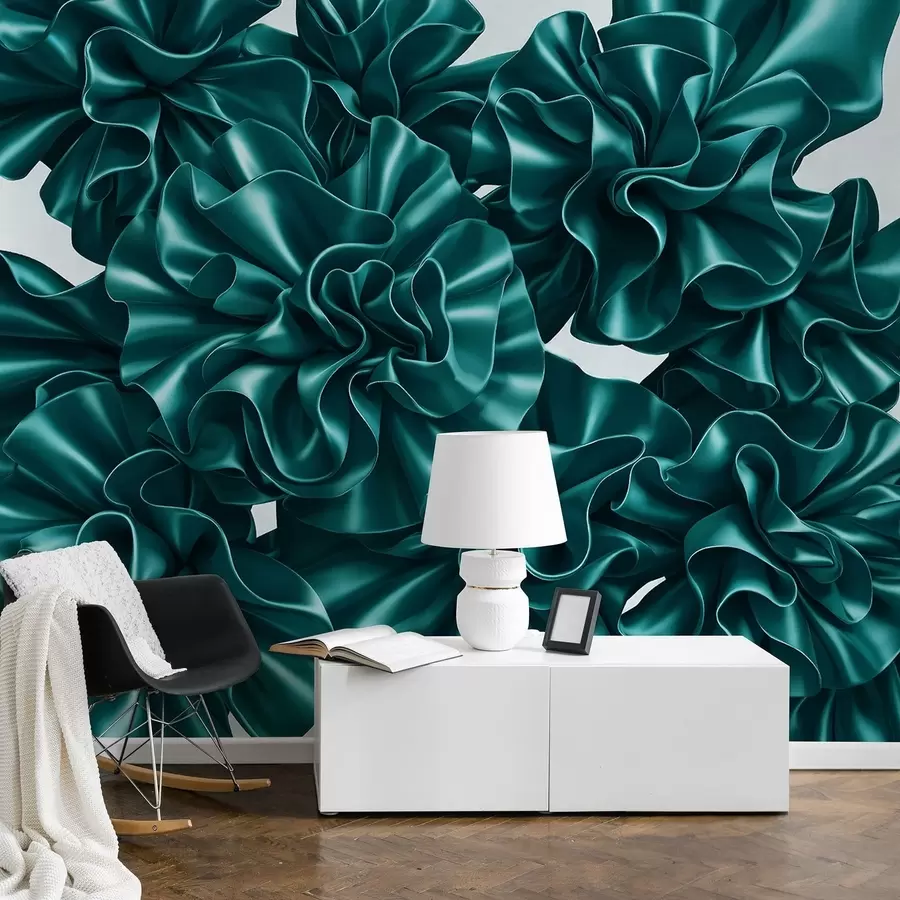 Fototapety Napodobňovanie kvetov zo stúh w05252v2