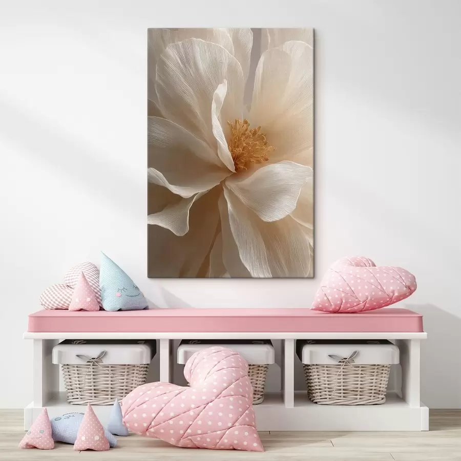 Obraz makro kvetinová kompozícia v teplých  tónoch s48120