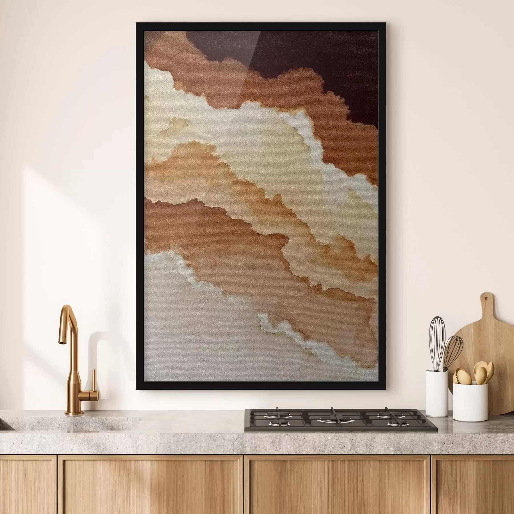 Fototapety abstraktná vrstvená akvarelová kompozícia f48071