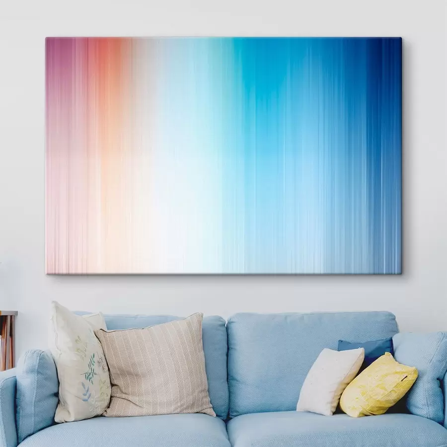 Obraz Plynulý prechod od teplých farieb k modrej s48090