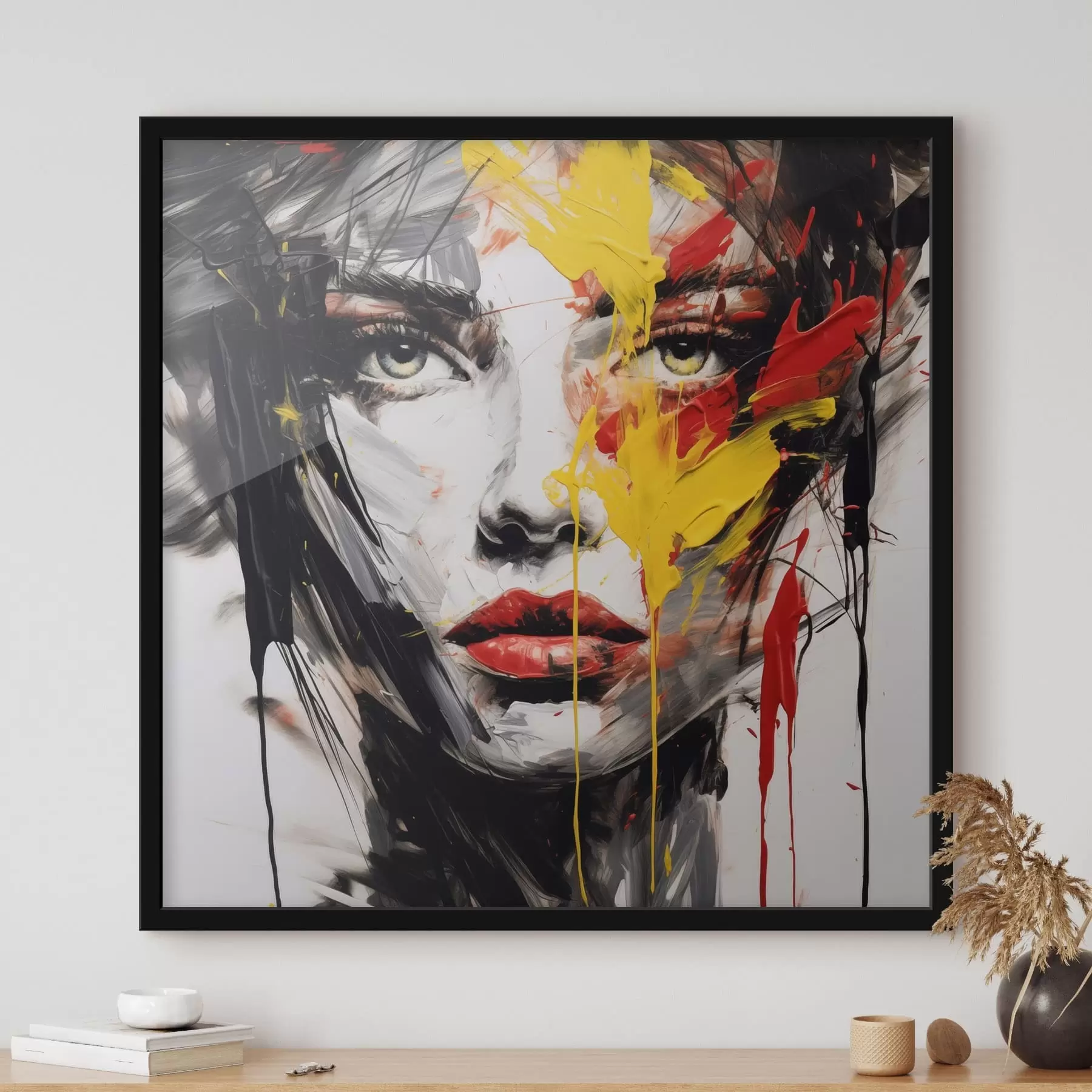 Fototapety Portrét ženy s výraznými ťahmi štetcom f48088