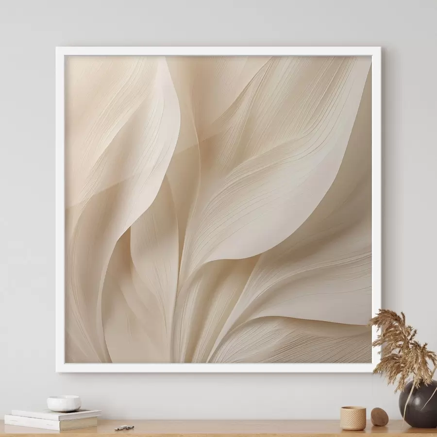 Fototapety Abstraktné béžové plynulé línie f48095