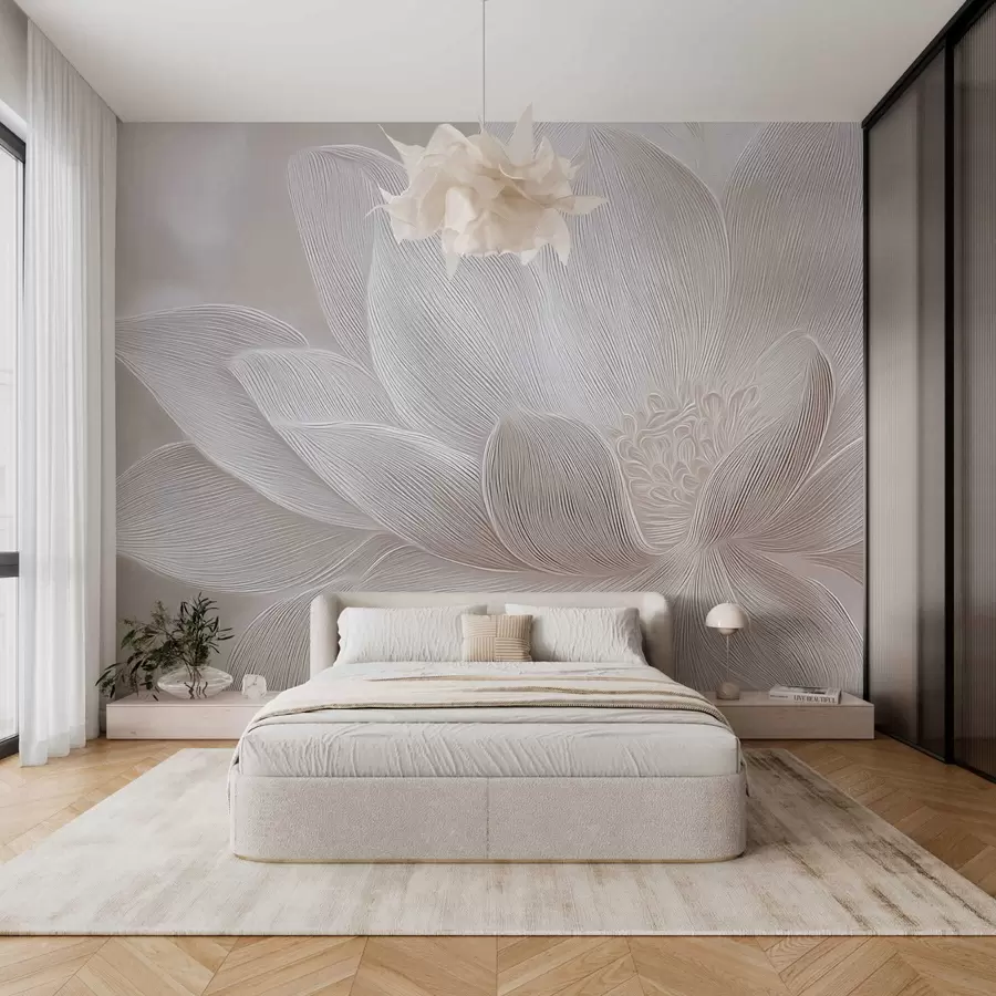 Fototapety Abstraktné vlny v svetlo béžových odtieňoch w05266