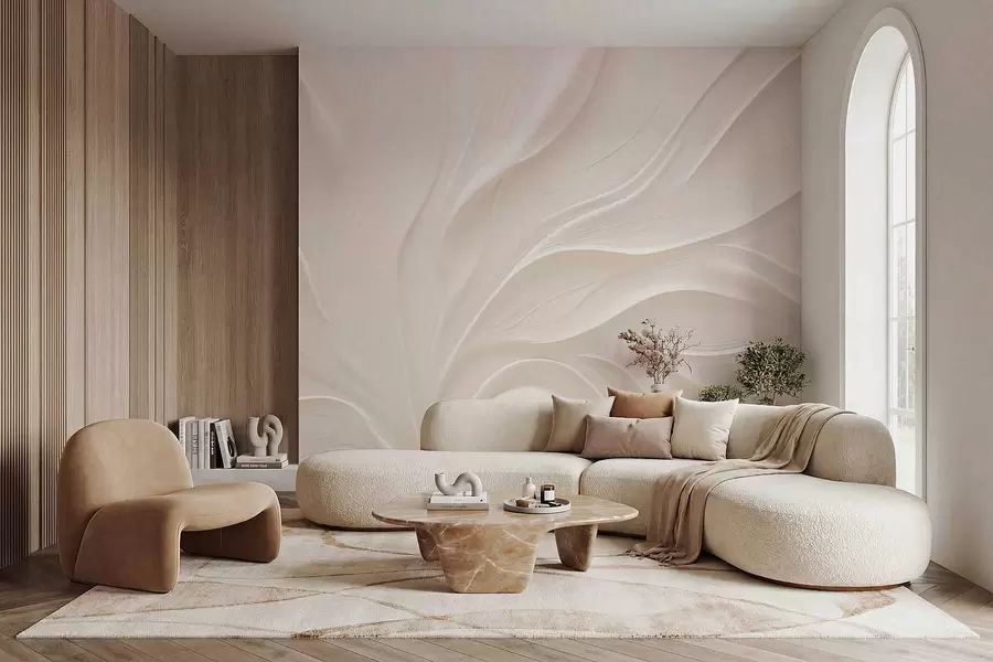 Fototapety Jemné priehľadné listy na vetve w05267