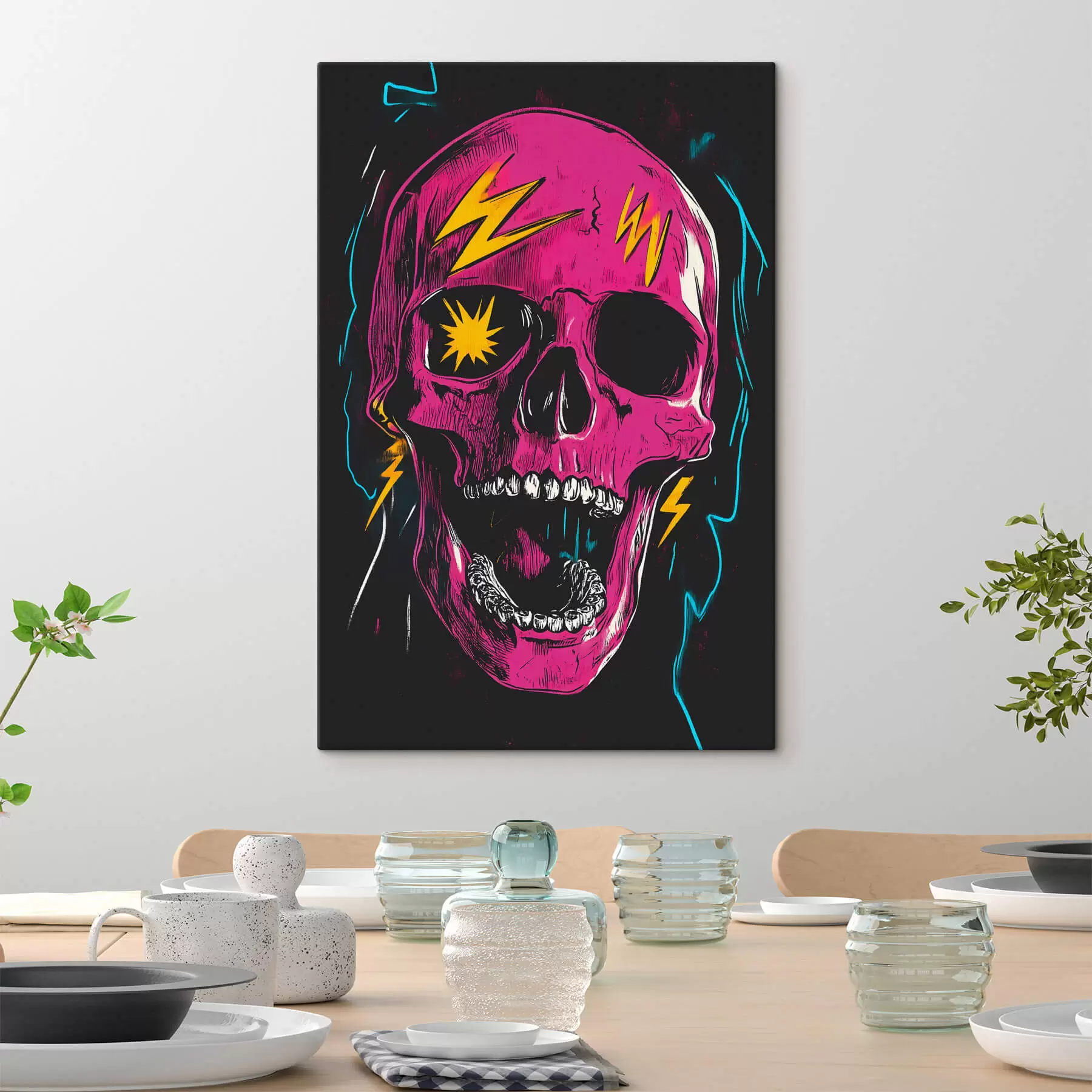 Obraz Abstraktná lebka s47781