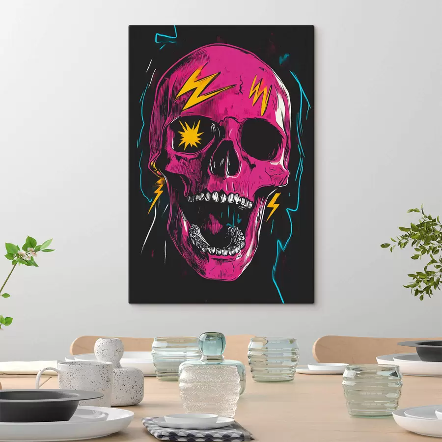 Obraz Abstraktná lebka s47781