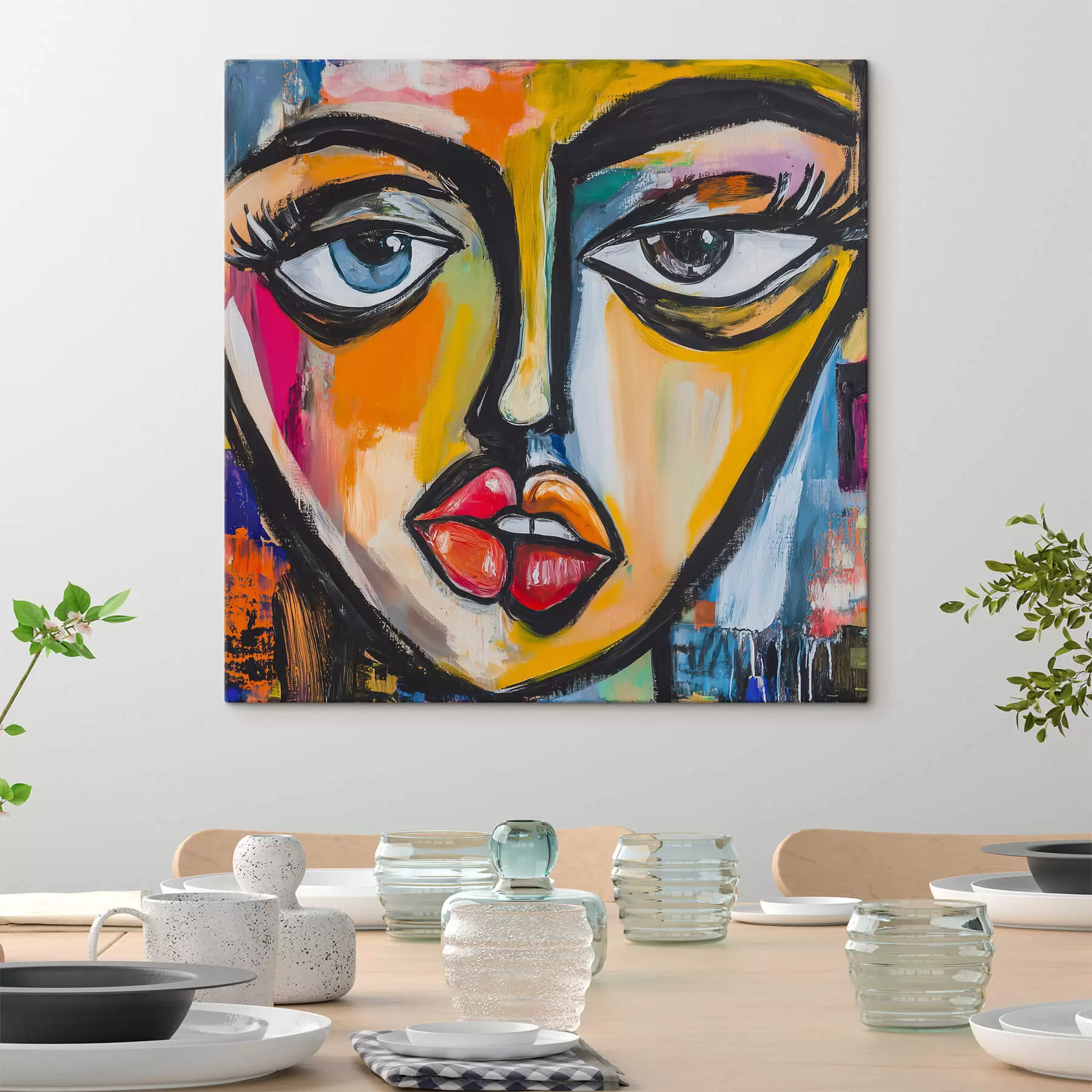 Obraz Abstraktný portrét s47784