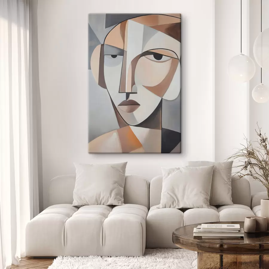 Fototapety Moderný kubistický portrét s48012