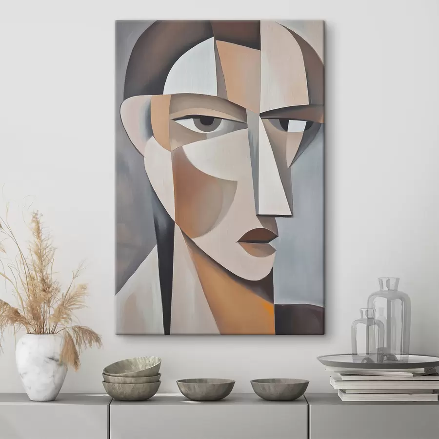 Fototapety Moderný kubistický portrét s48013