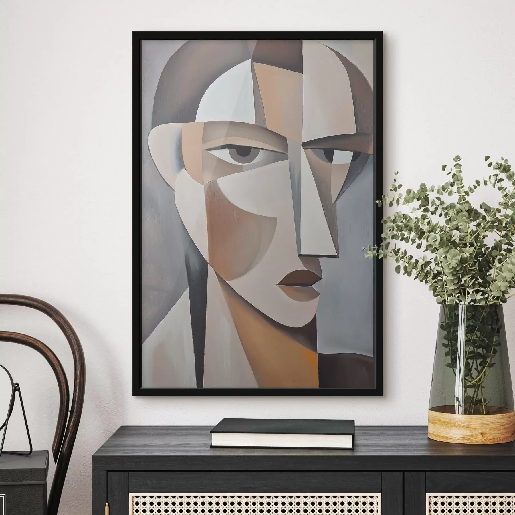 Fototapety Moderný kubistický portrét f48013