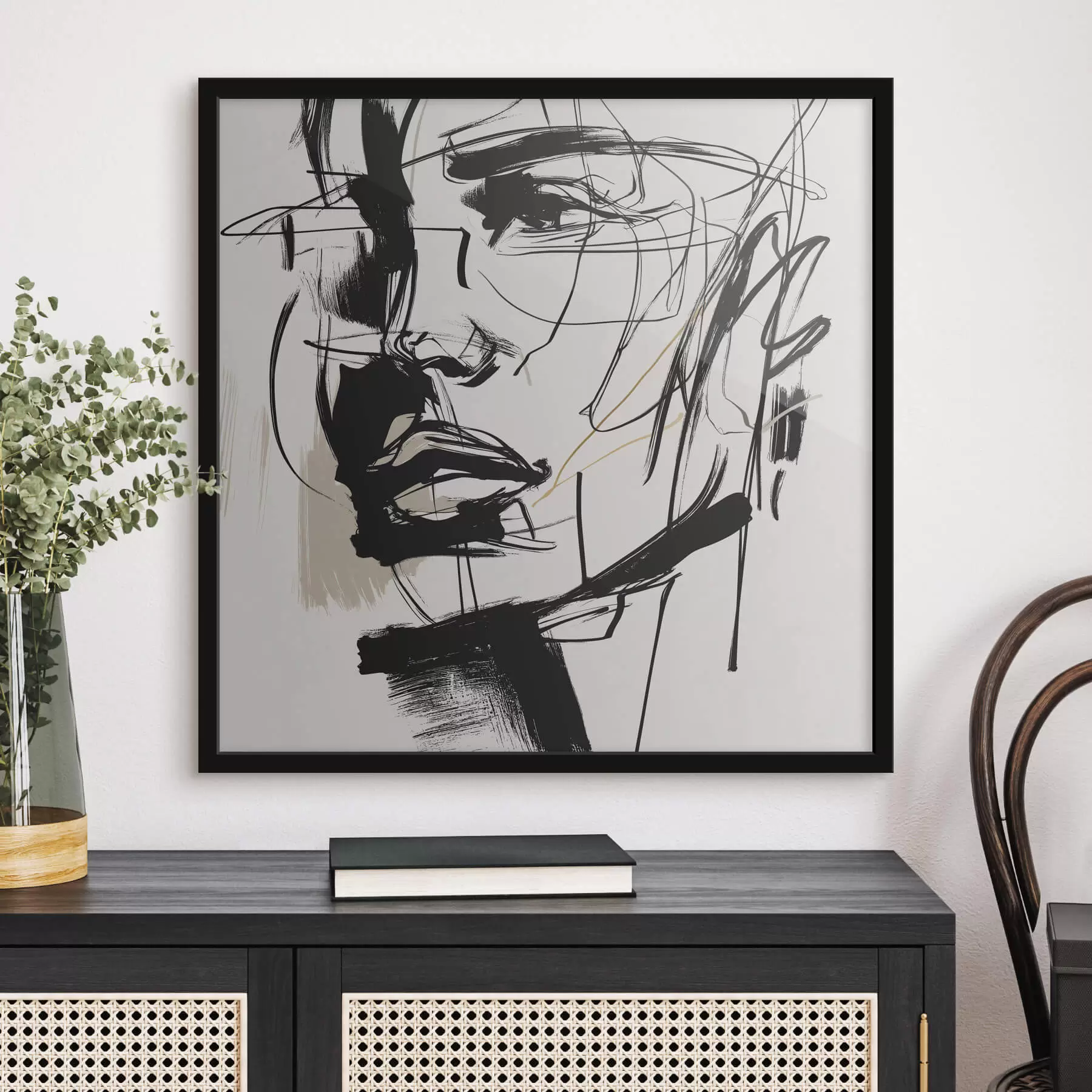 Fototapety Minimalistické portréty muža f48015