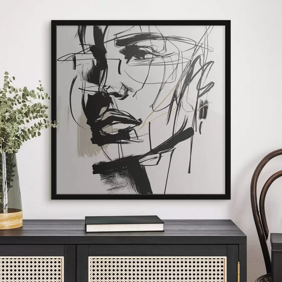 Fototapety Minimalistické portréty muža f48015