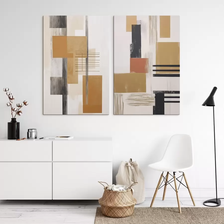 Obraz Abstrakcia s imitáciou opotrebovanej textúry m30118