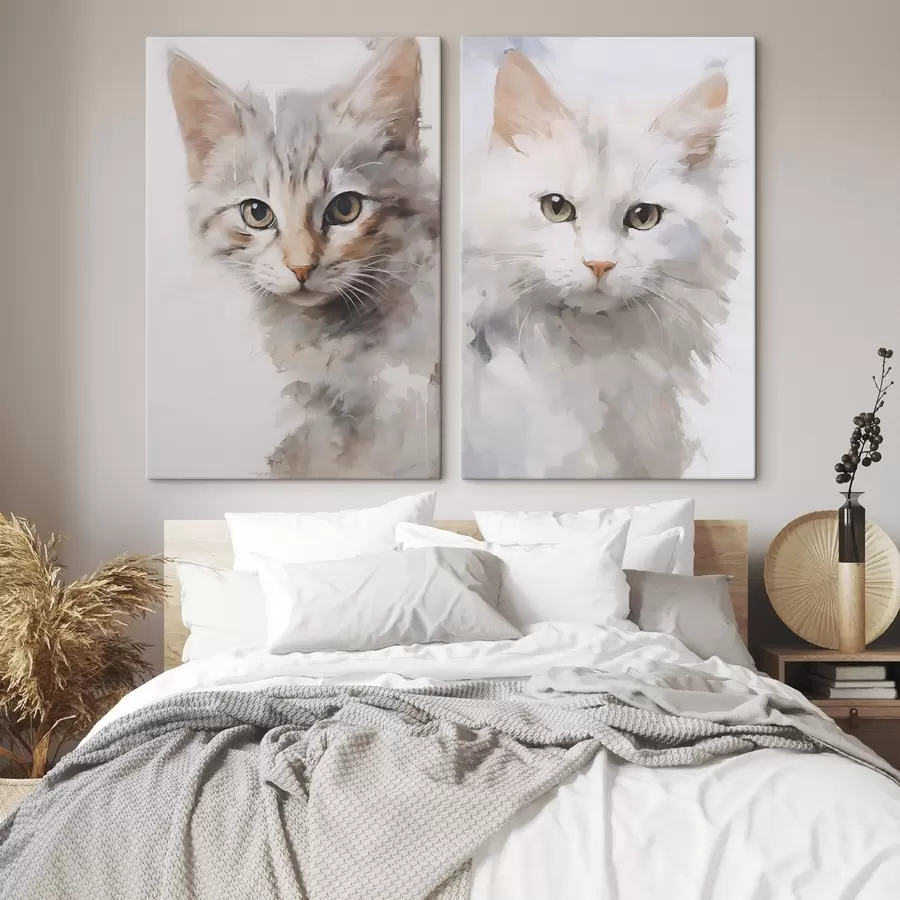 Obraz Maľba imitácie mačky m30119