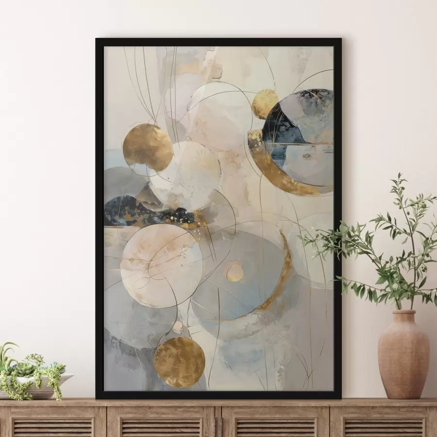 Fototapety Harmónia odtieňov oblohy a geometrických tvarov v minimalistickom štýle f47986