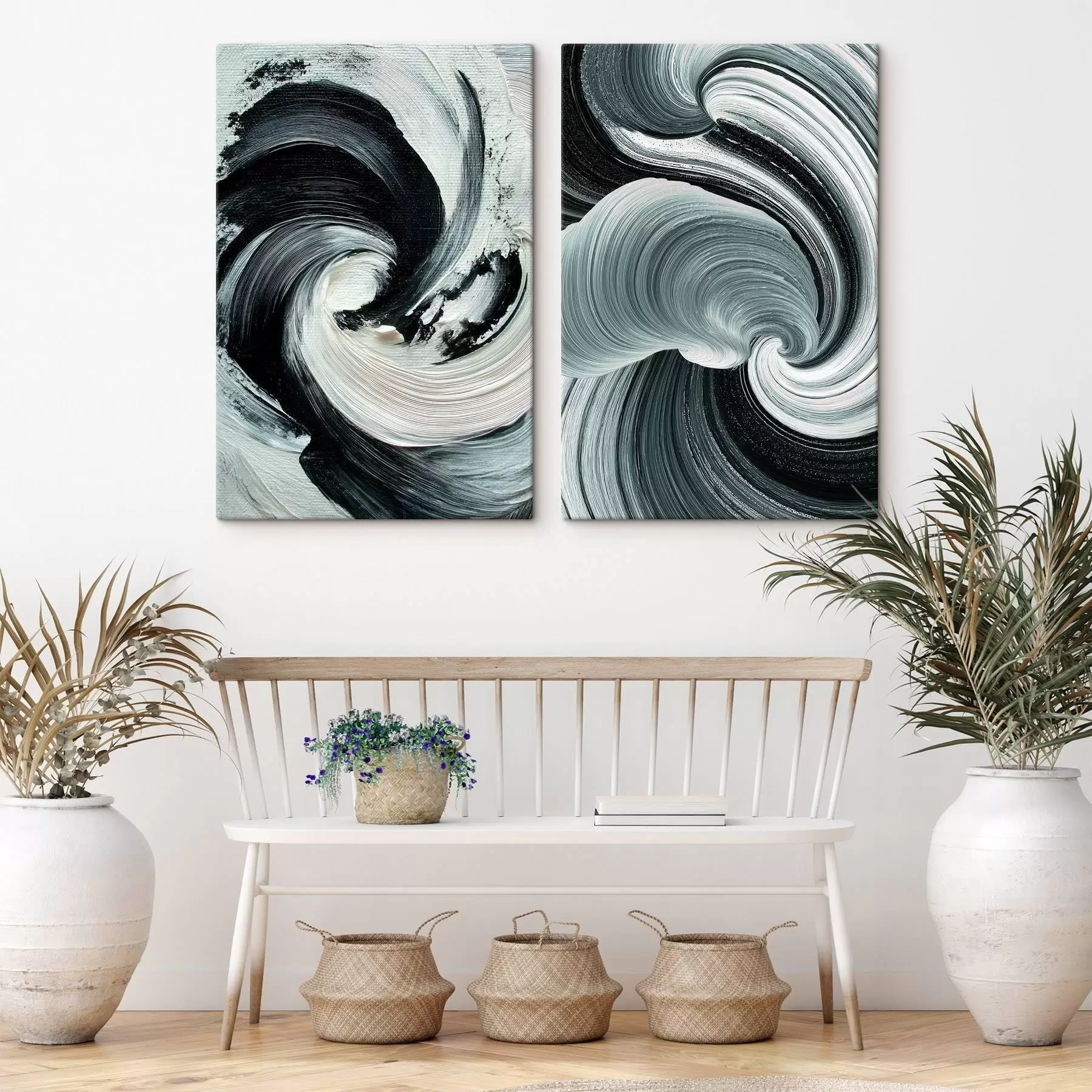 Obraz Výrazová monochromatická kompozícia s objemovou textúrou m30041