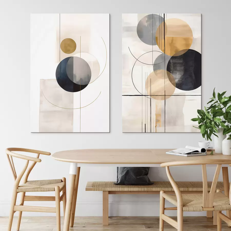 Obraz Abstrakt s kruhmi m30124