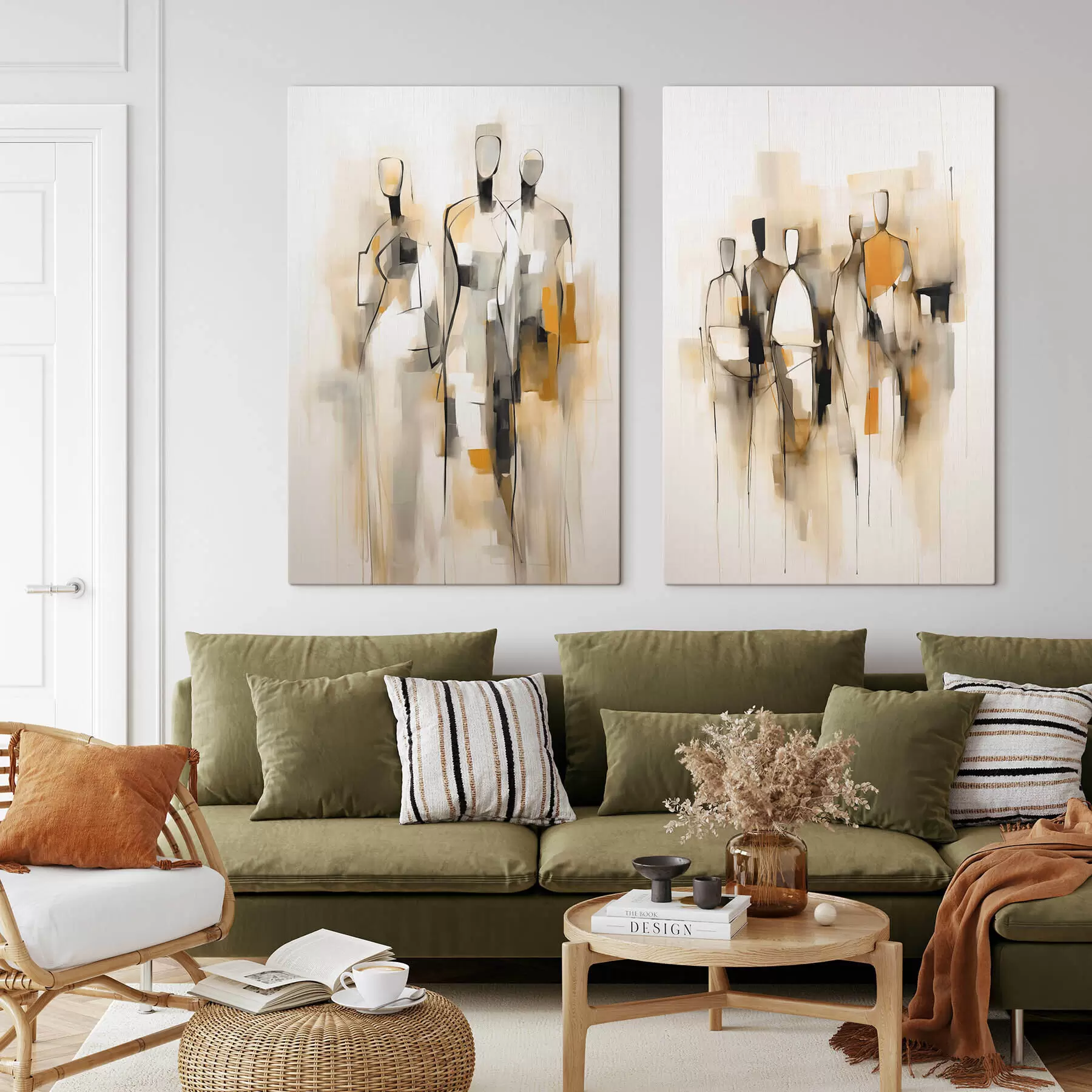 Obraz Abstraktné siluety m30125