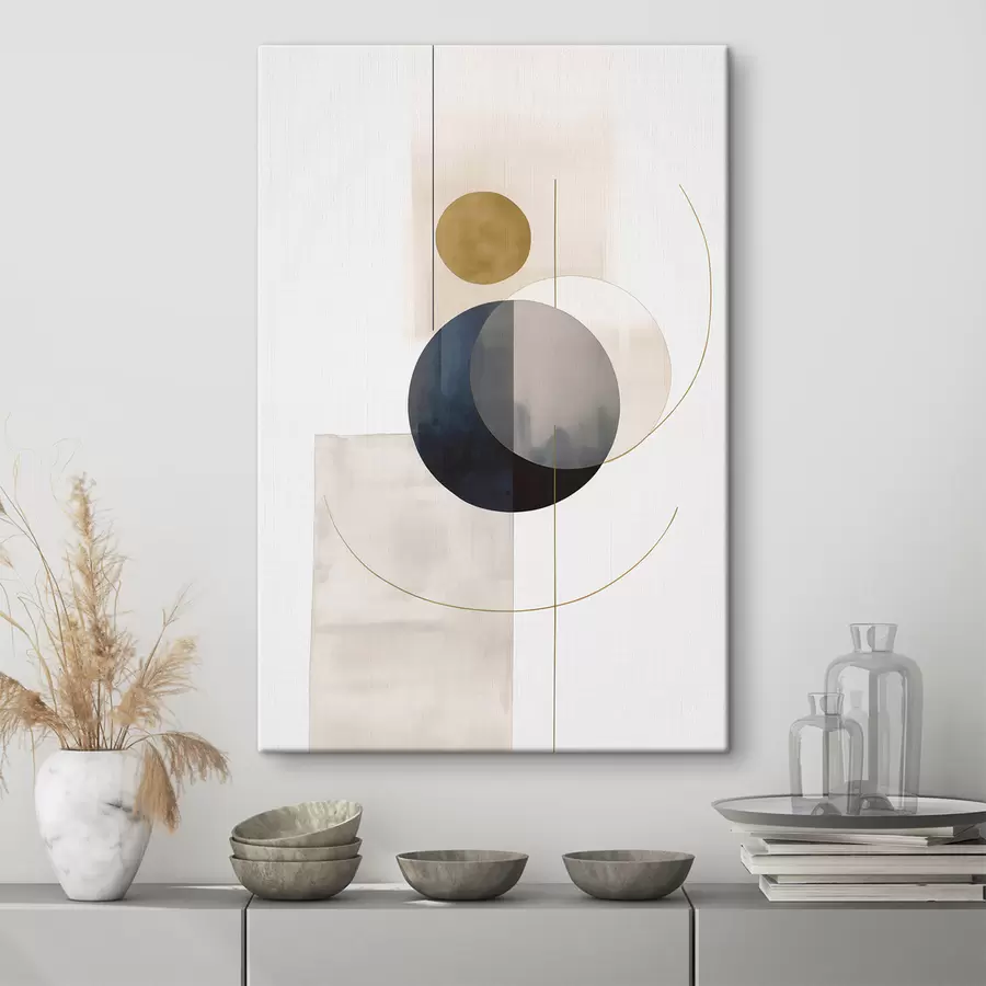 Obraz Abstrakt s kruhmi s48018