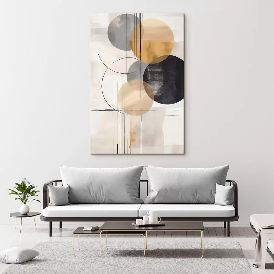 Obraz Abstrakt s kruhmi s48172