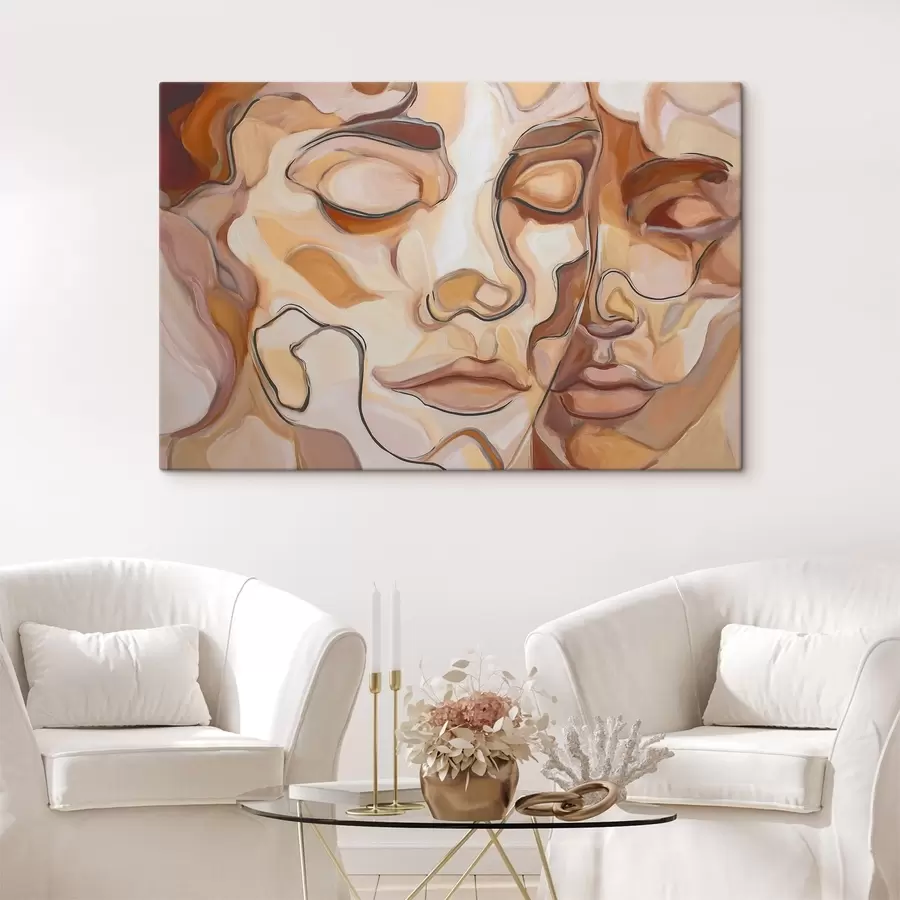 Obraz Abstraktný portrét ženy a muža s48174